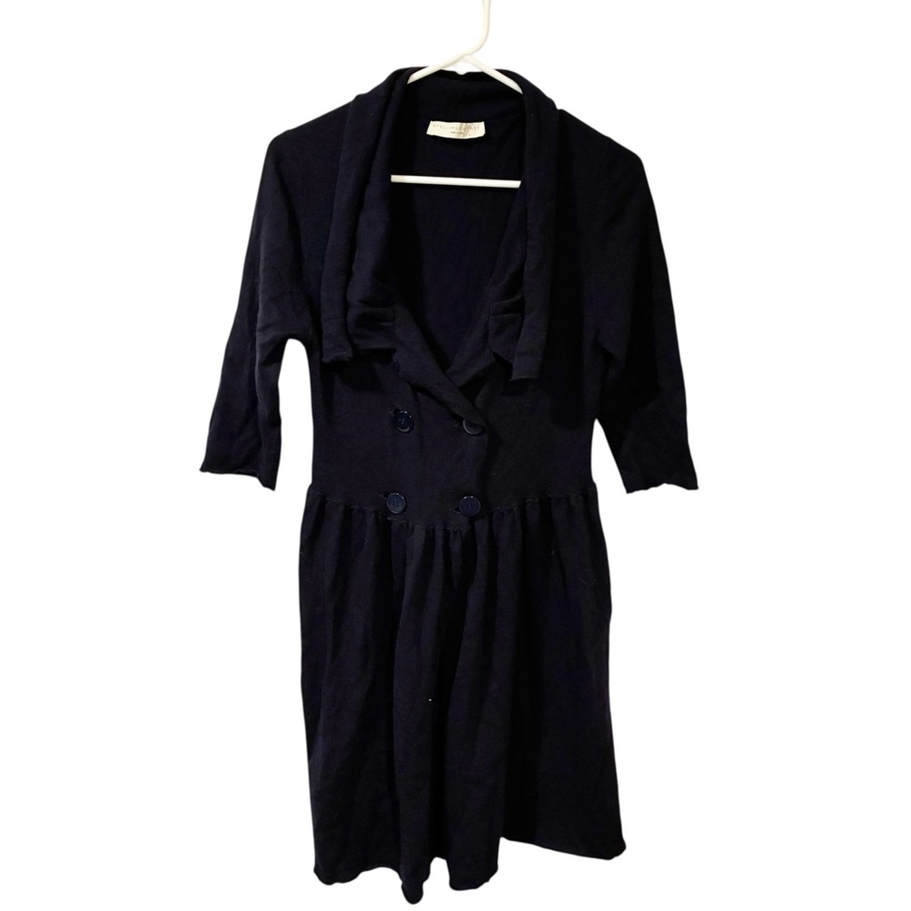 STELLA McCARTNEY WOOL/CASHMERE DRESS V-NECK COLLAR ITALY MADE Size 42